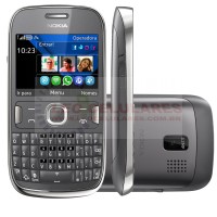 Smartphone Nokia Asha 302, 3G, Wi-fi, Câmera 3.2 MP, Mp3 Player, Grafite